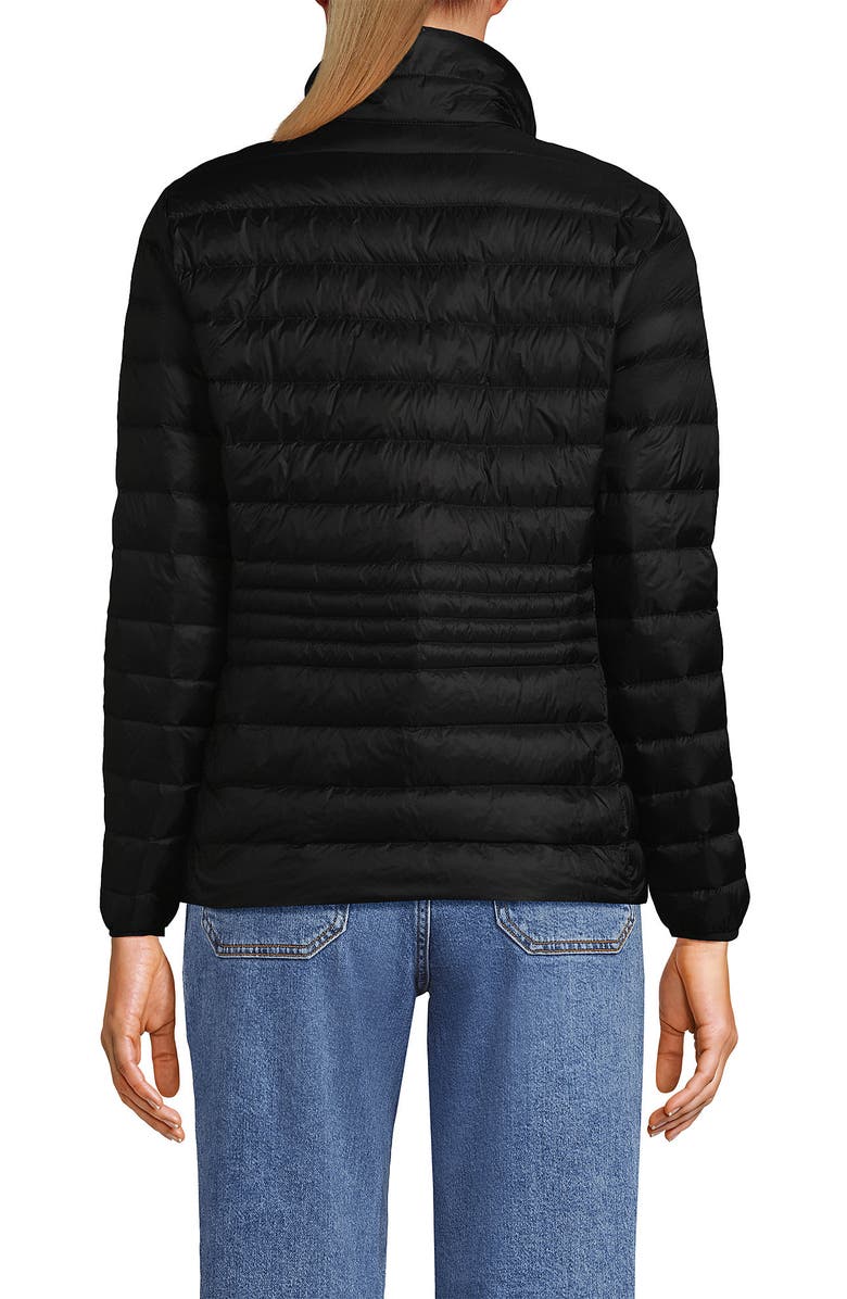 Lands' End Wanderweight Ultralight Packable Down Jacket, Alternate, color, Black