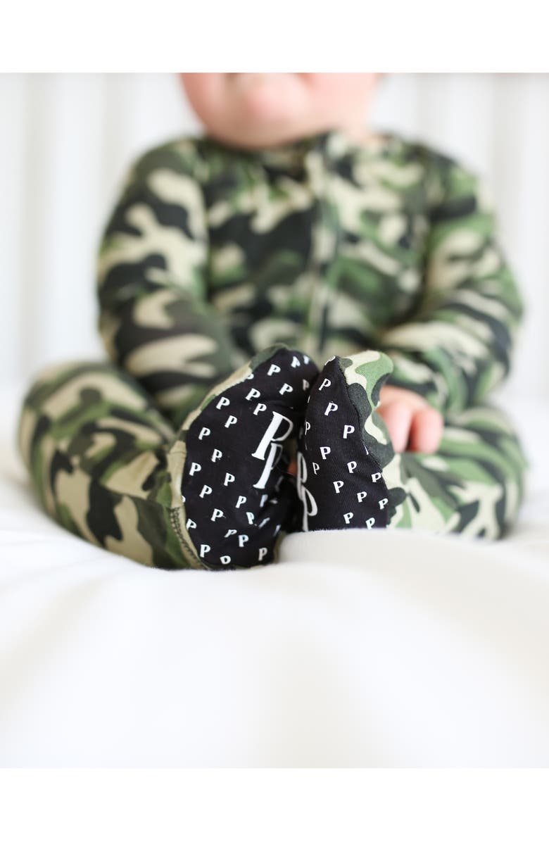 Posh Peanut Cadet Camo Footie, Alternate, color, 