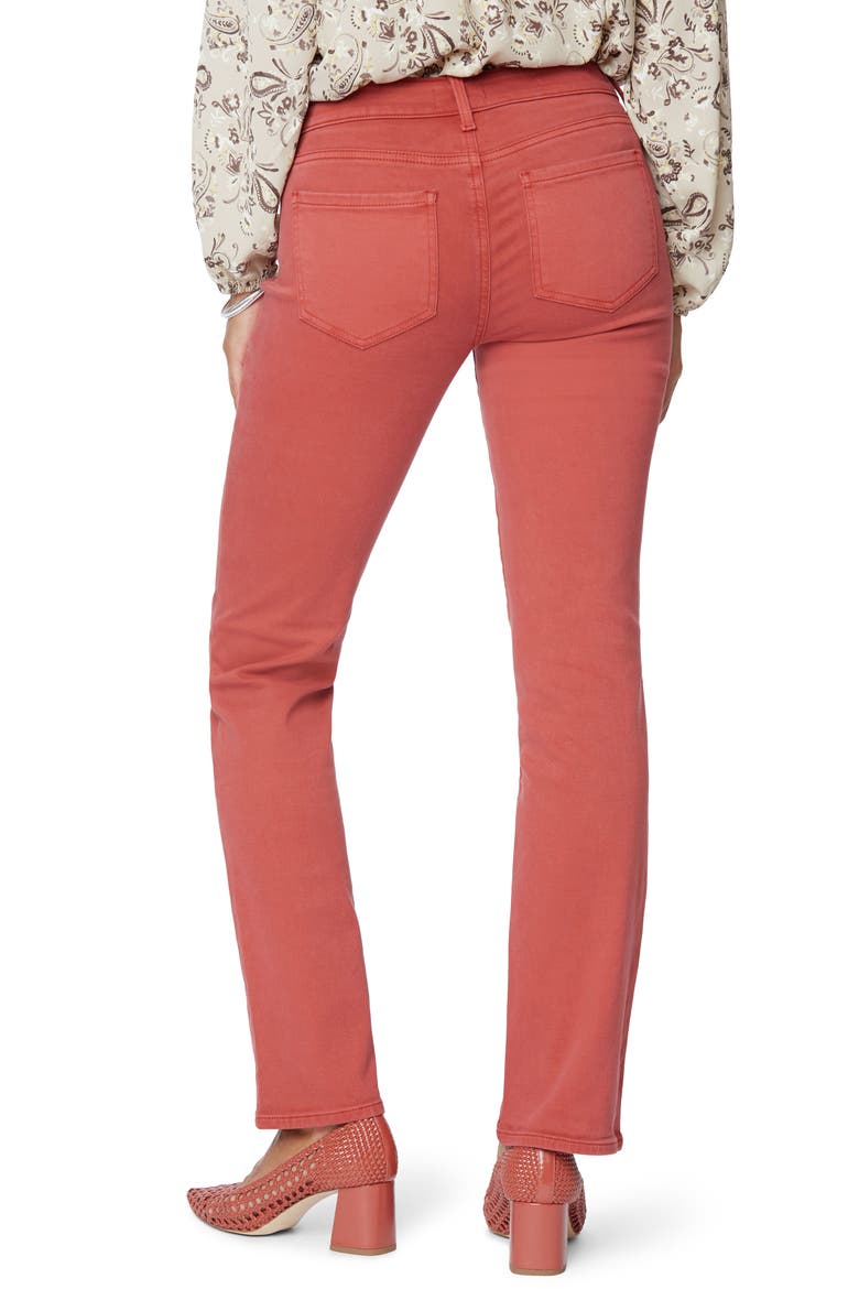 Marilyn Straight Leg Stretch Jeans, Alternate, color, AUBURN