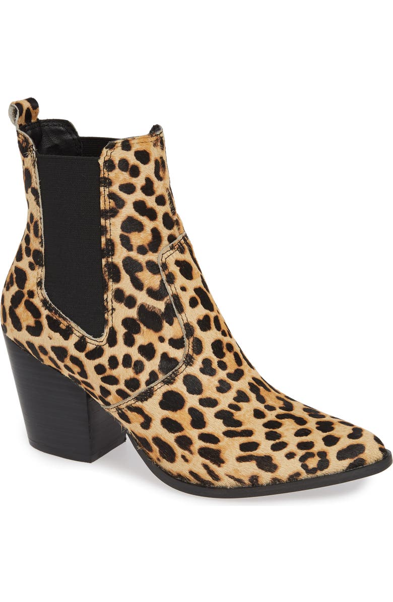 Steve Madden Patricia Genuine Calf Hair Chelsea Bootie, Main, color,