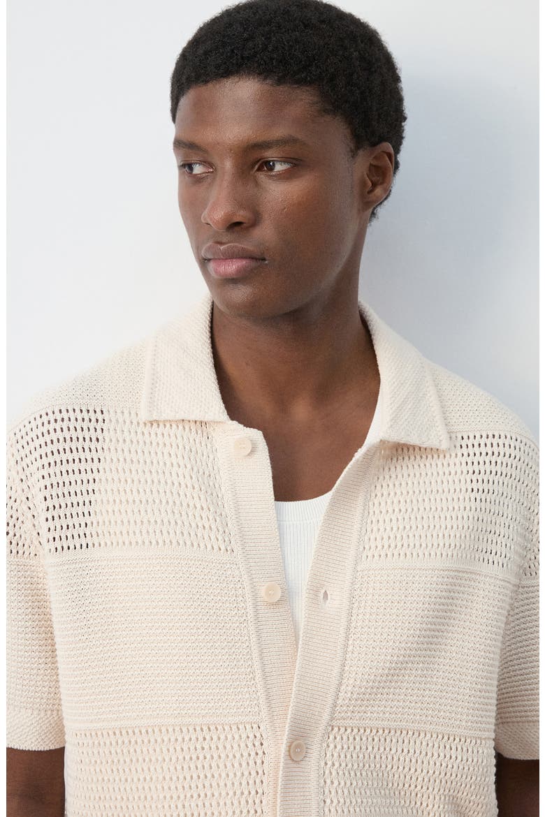 Open Stitch Shirt, Alternate, color, ECRU