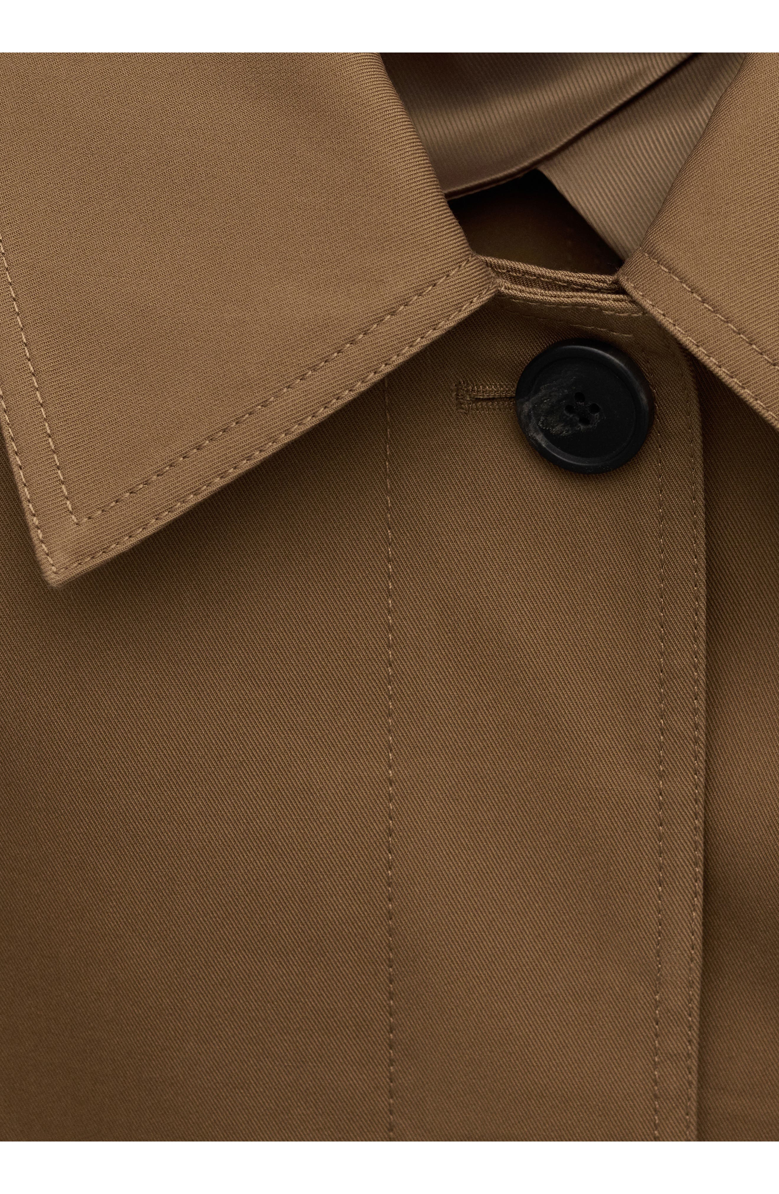 Belted Cotton Trench Coat - image 2