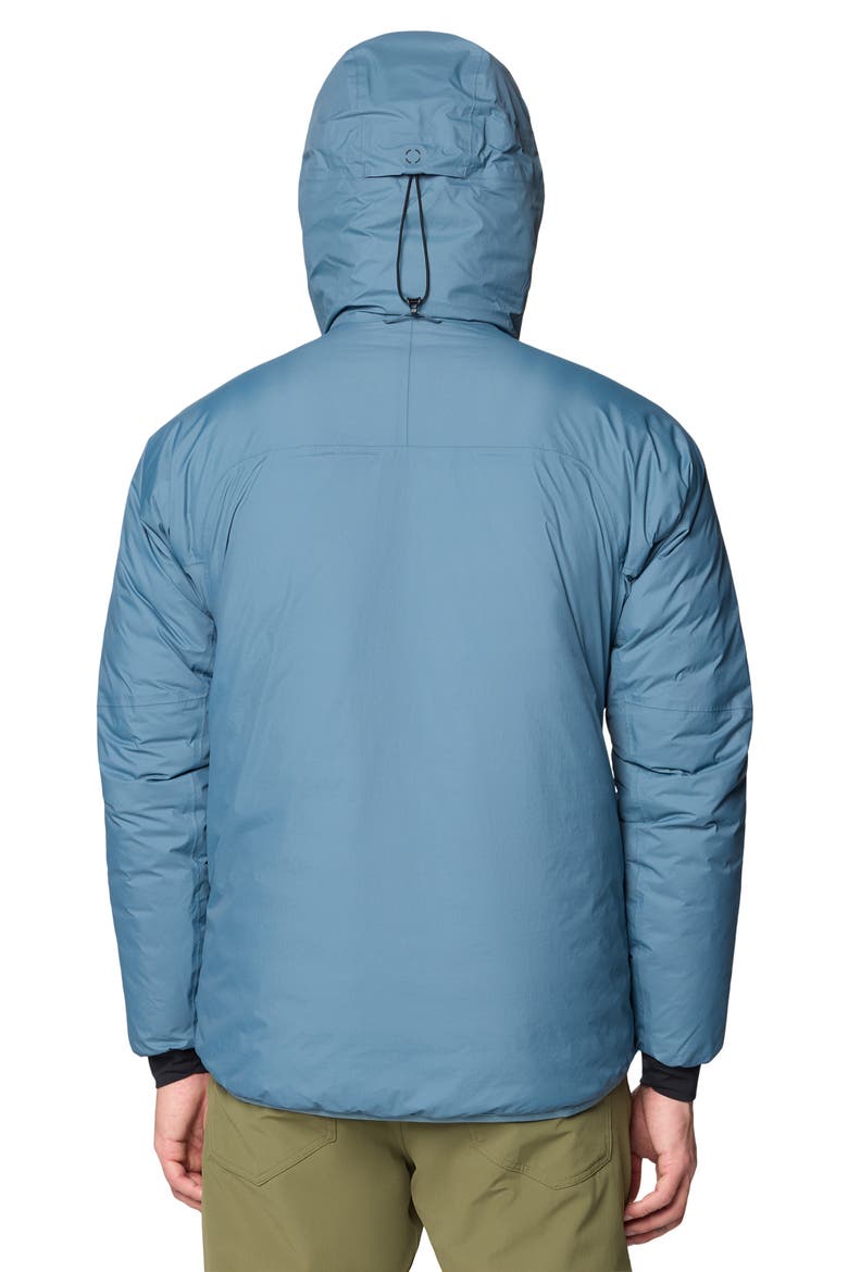 Storm Whisperer 800-Fill Down Hooded Insulated Jacket, Alternate, color, ADRIATIC BLUE