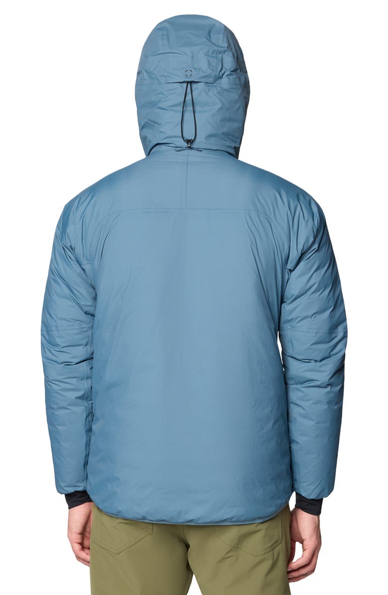 Mountain Hardwear Storm Whisperer 800-Fill Down Hooded Insulated Jacket, Alternate, color, Adriatic Blue