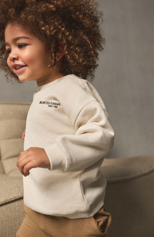 Next Kids' Utility Sweatshirt & Cargo Joggers Set In Neutral