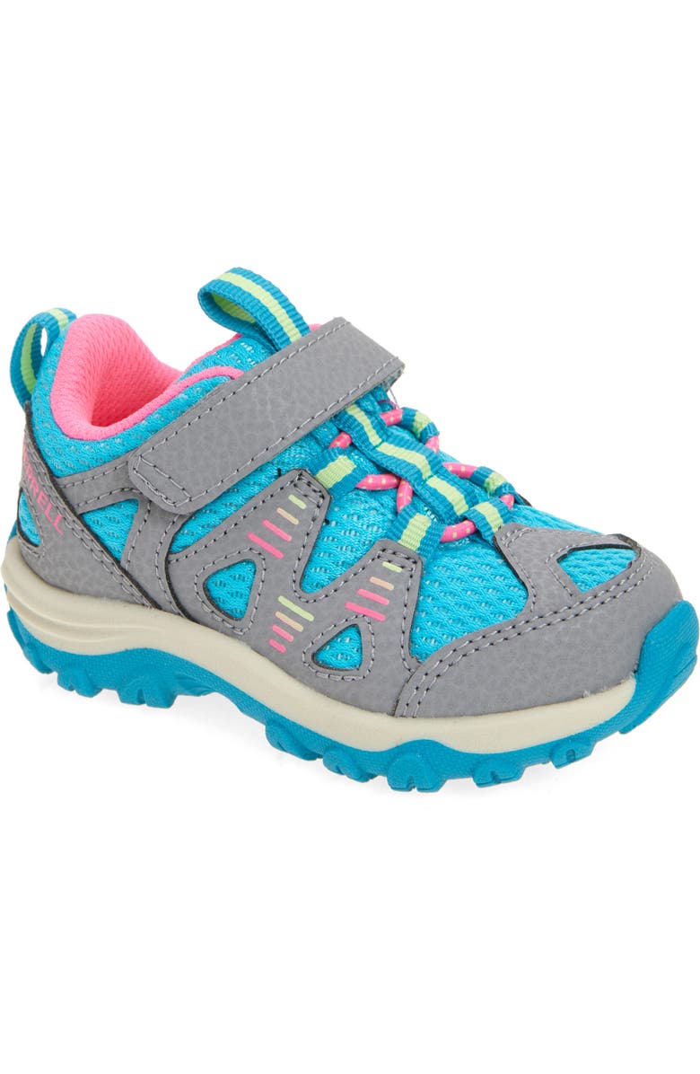 Merrell Kids' Trail Chaser Jr. Sneaker, Main, color, Grey/ Turquoise/ Multi