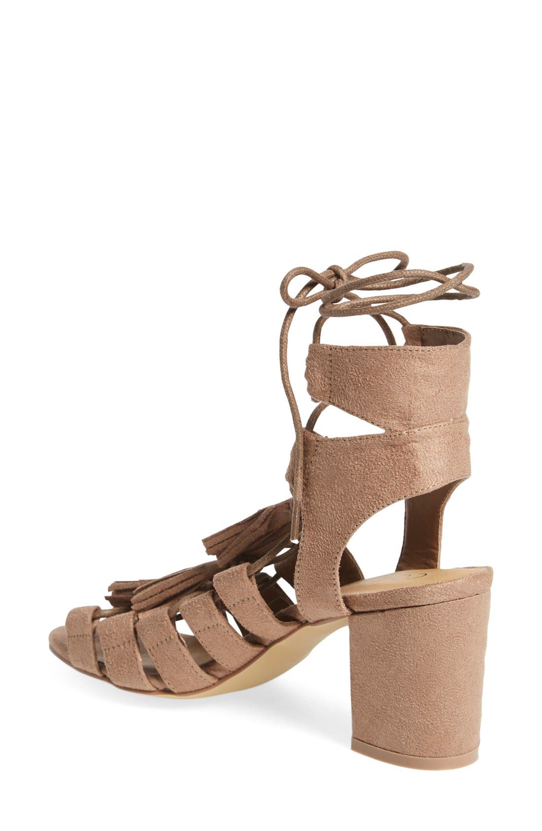 'Copa' Sandal, Alternate, color, NATURAL SUEDE