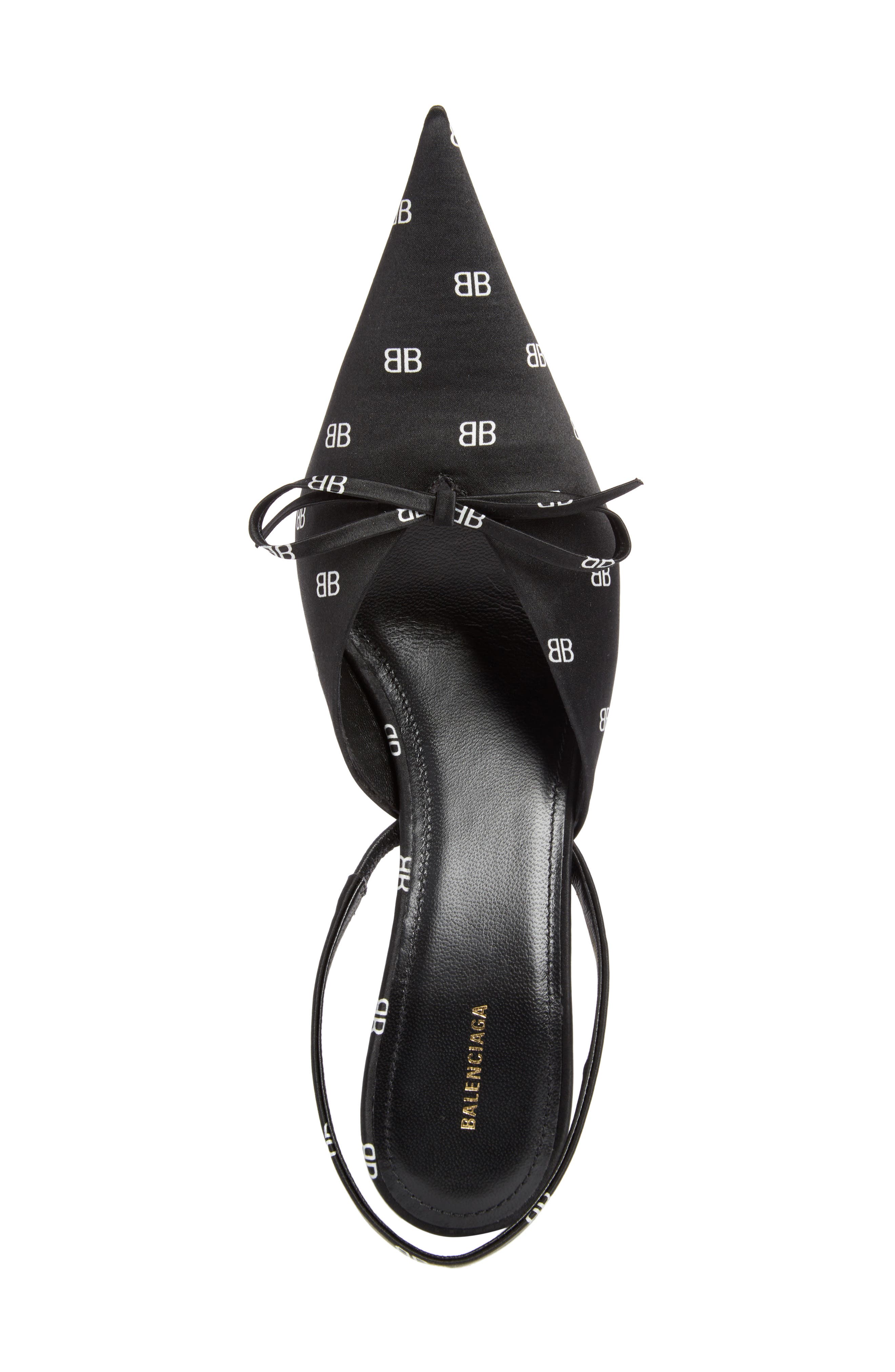 Balenciaga BB Logo Slingback Pump, Alternate, color, 
