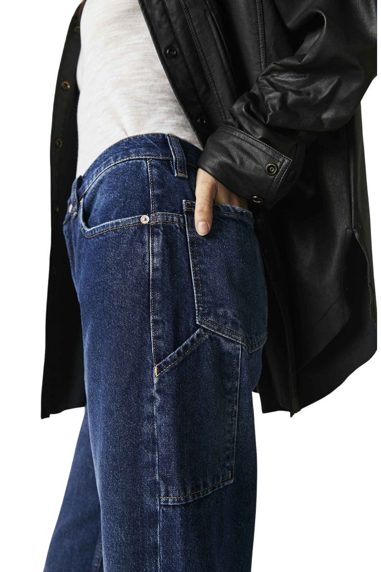 We the Free Tinsley High Waist Baggy Jeans, Alternate, color, DARK ROMANCE