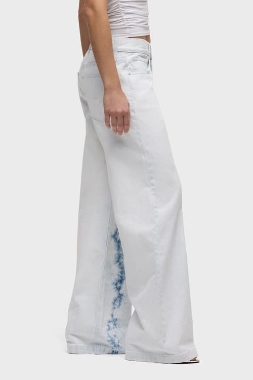 Hudson Rylee Low Rise Loose Jeans In Bleached Clouds