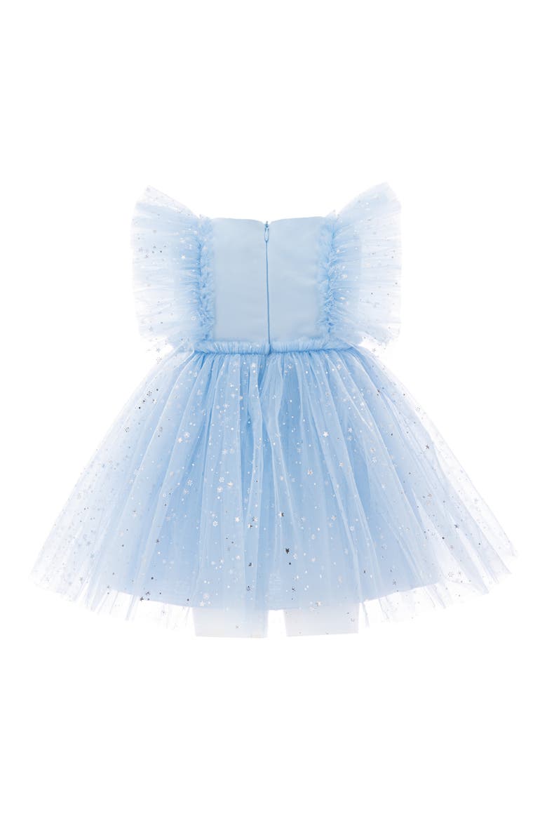 Party Dress with Glitter Stars, Alternate, color, Light Blue