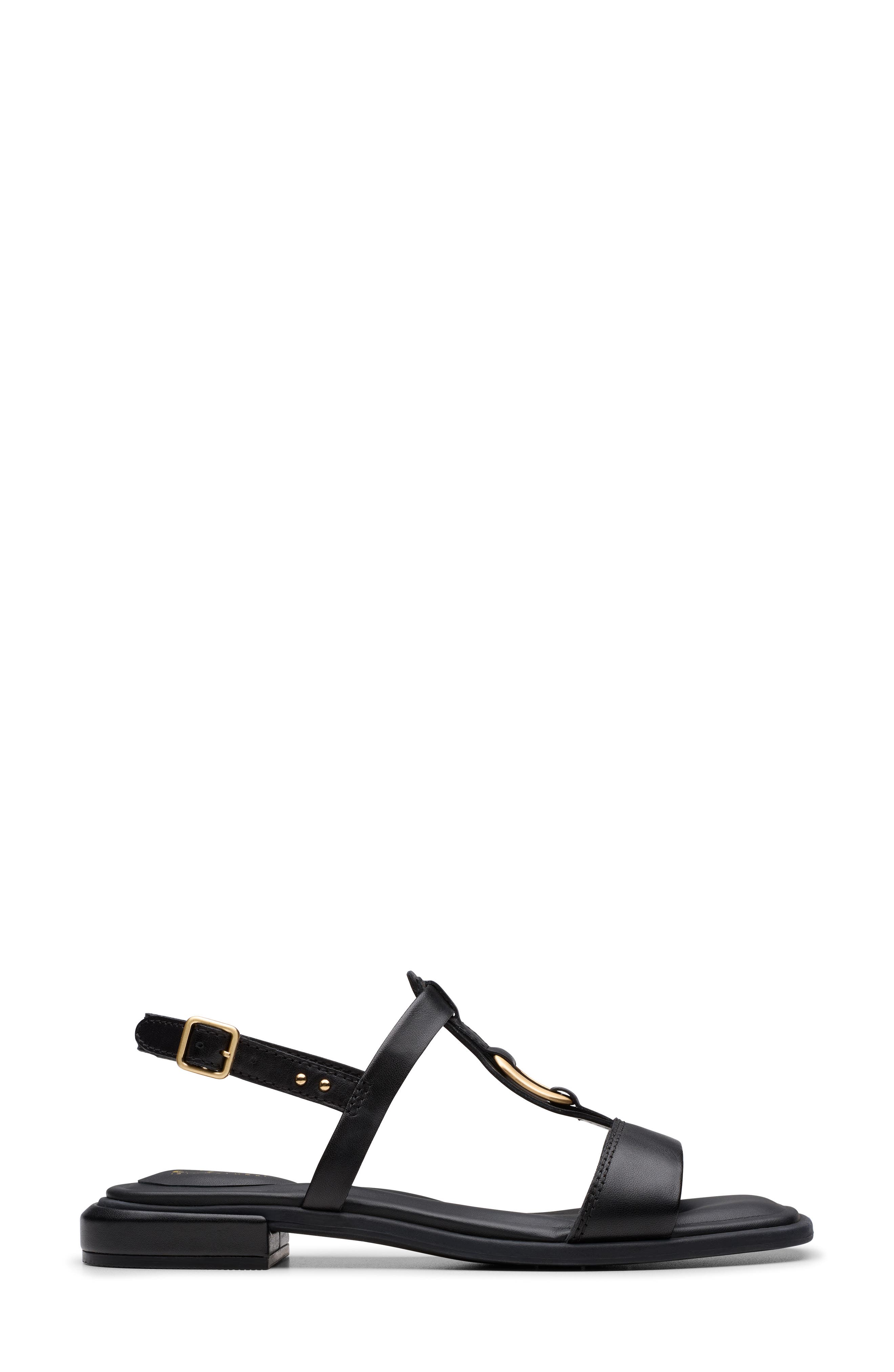 Clarks<sup>®</sup> Ariany Slingback Sandal, Alternate, color, Black Leather