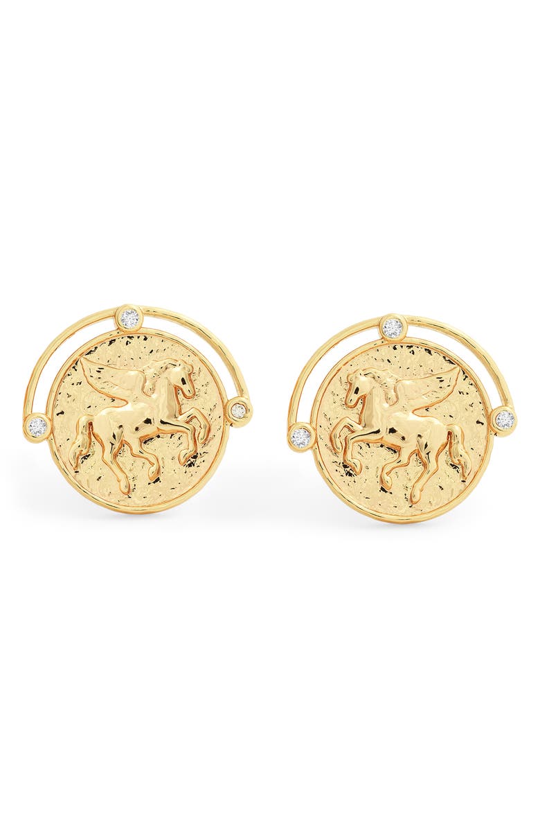 Anabel Aram Jewelry Pegasus Coin, Main, color, Gold