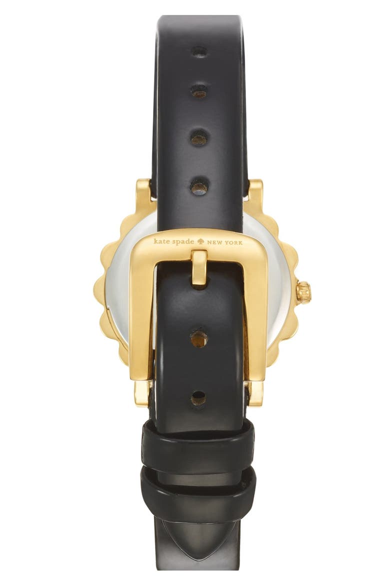 'belvedere' crystal bezel watch, 24mm, Alternate, color, BLACK/ GOLD