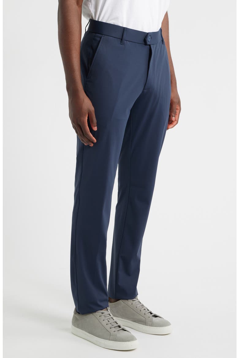 Sono Flat Front Stretch Chinos, Alternate, color, MIDNIGHT