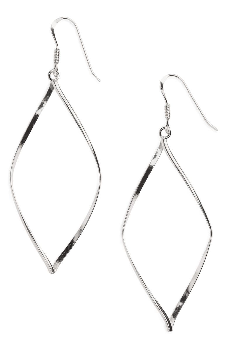 Argento Vivo Sterling Silver Argento Vivo Marquise Earrings, Alternate, color, 