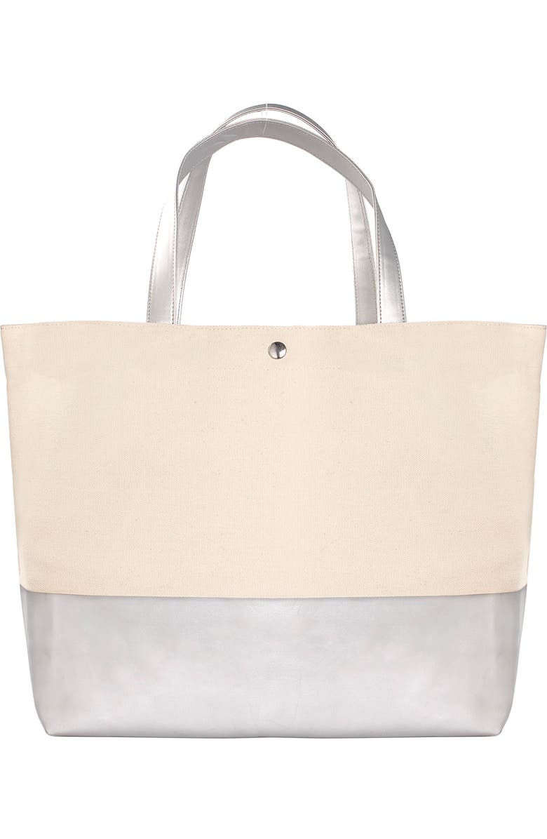 Cathy's Concepts Monogram Canvas Tote, Main, color,