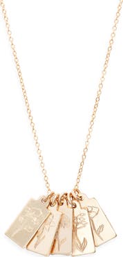 Set & Stones Tawney Birth Flower Necklace