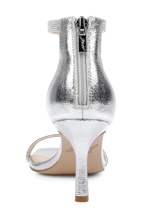 Jewel Badgley Mischka Genny Rhinestone Sandal In Silver