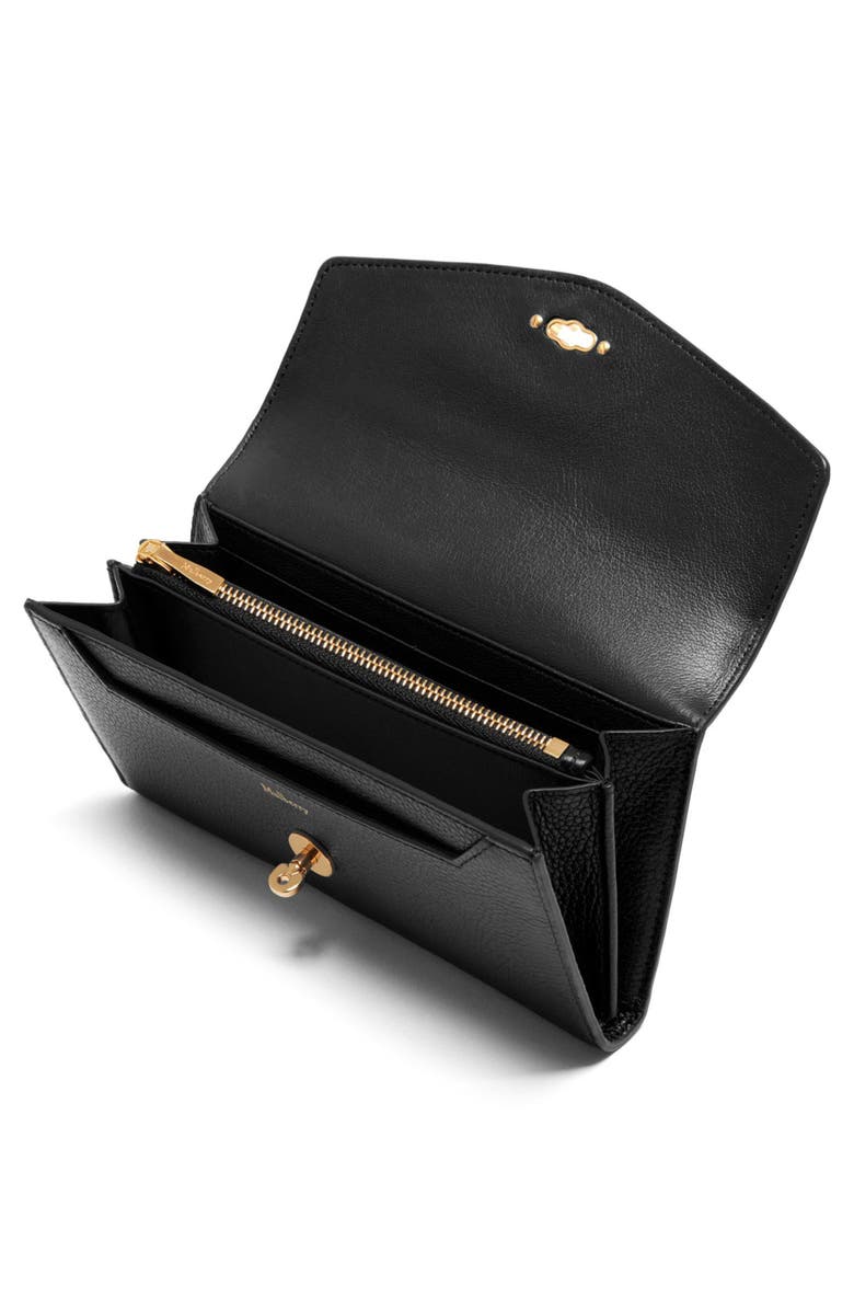 Mulberry Medium Continental French Purse, Alternate, color, Black