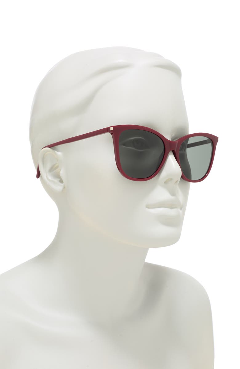 Saint Laurent 55mm Cat Eye Sunglasses, Alternate, color,