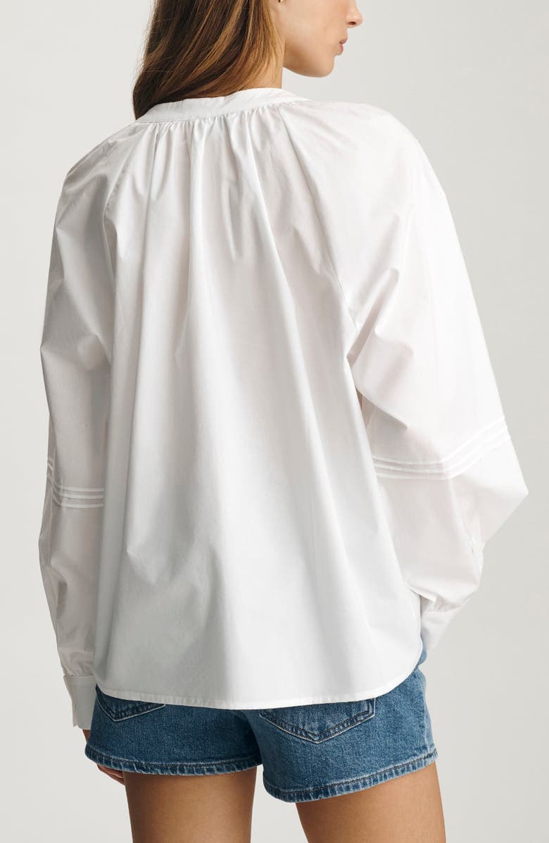 Mavi Jeans Pintuck Cotton Shirt, Alternate, color, White