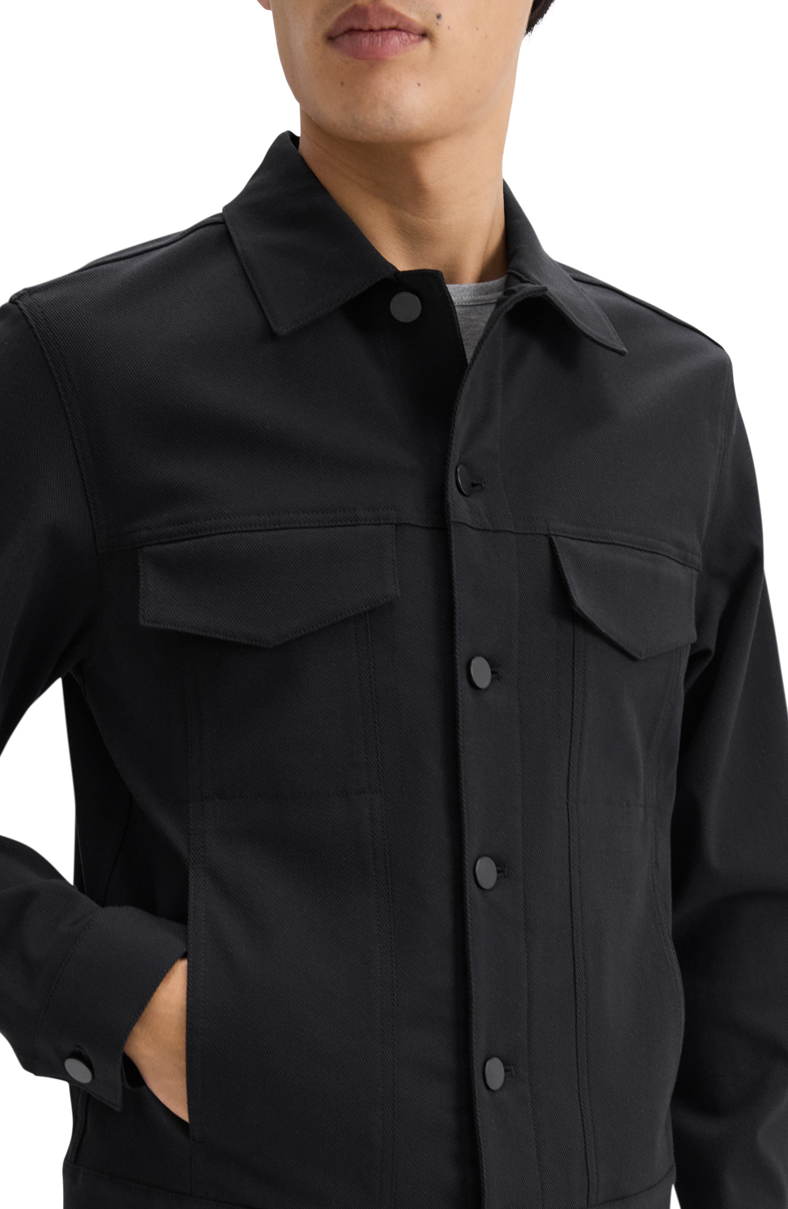Мужские Theory River Trucker in Neoteric Twill Jacket — фото 8