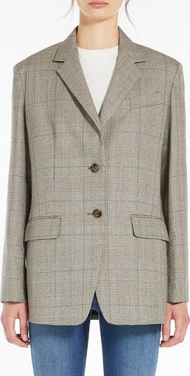 *Weekend maxmara* BURGOS ブレザー ジャケット チェック Weekend Max Mara Burgos Plaid Wool Blazer | Nordstrom