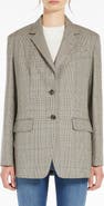 Weekend Max Mara Burgos Plaid Wool Blazer