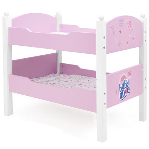 Baby Alive Wooden Doll Bunk Bed