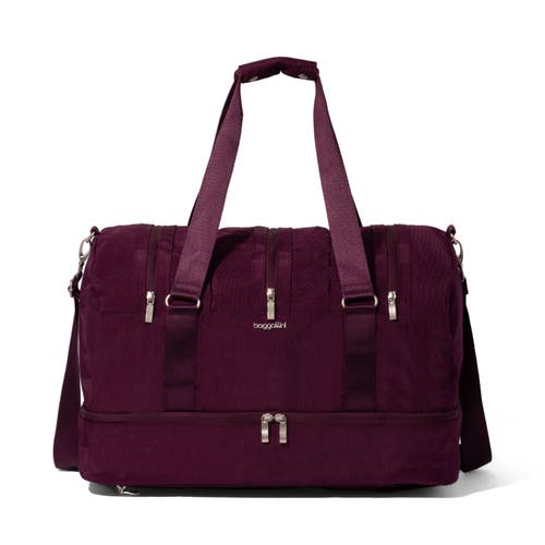 Baggallini Multizip Convertible Duffel In Mulberry