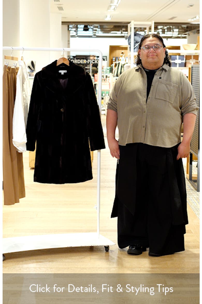 Reefer Faux Fur Longline Coat video