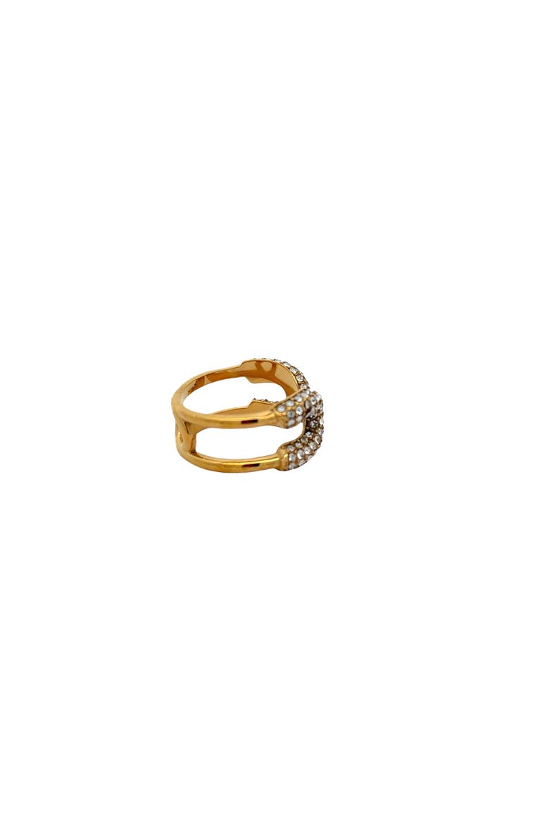 Crystal Butterfly Statement Ring, Alternate, color, Yellow Gold