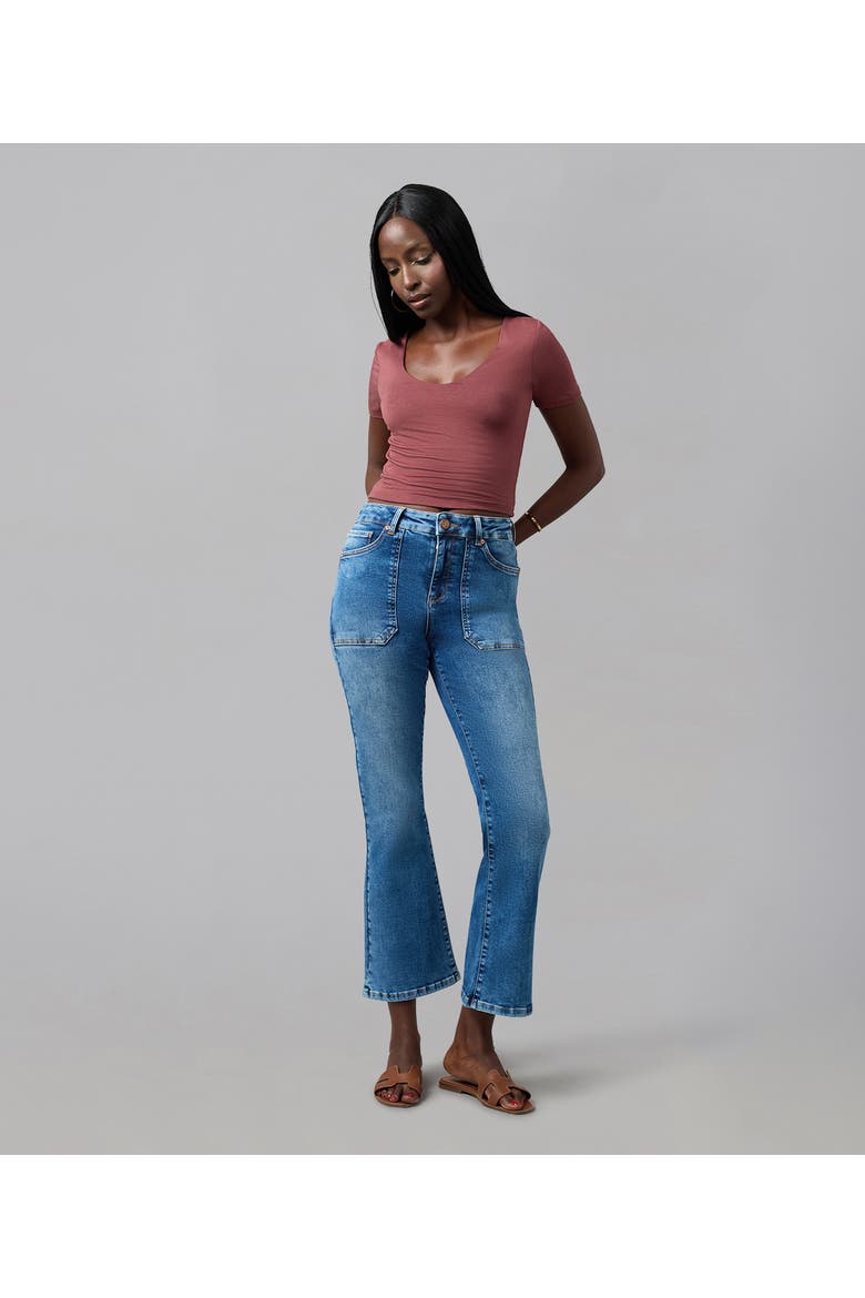 Billie High Rise Bootcut Jeans, Alternate, color, INDIGO MUSE
