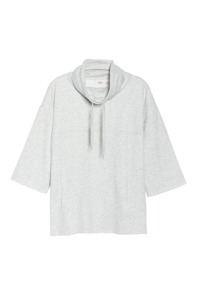 Astrid Poncho, Alternate, color, SEAL HEATHER