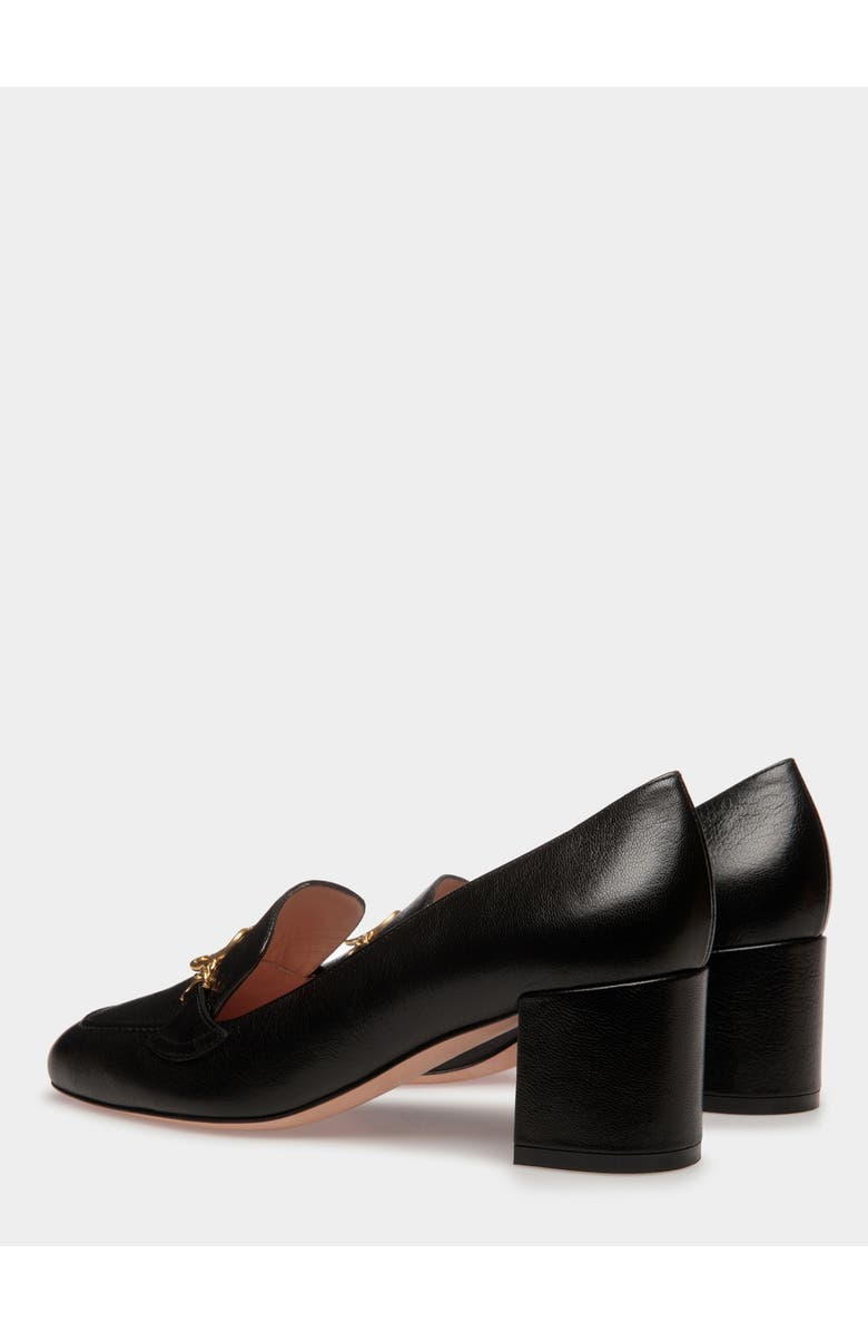 Bally Emblem Pumps, Alternate, color, Black
