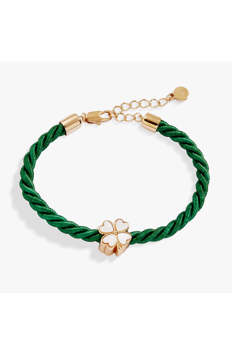 Alex and Ani Four Leaf Clover Cord Bracelet, Main, color,