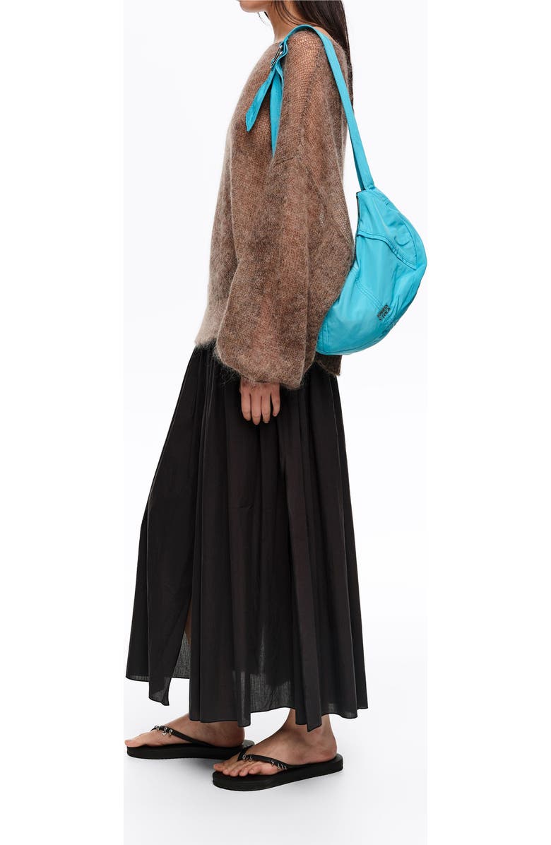 Bimba y Lola Medium Moon Bag, Alternate, color, Blue