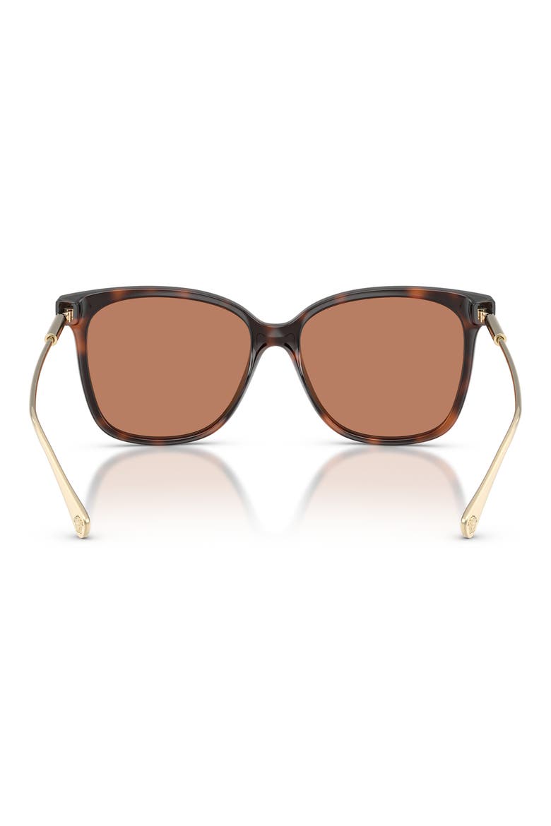 57mm Square Sunglasses, Alternate, color, HAVANA / BROWN