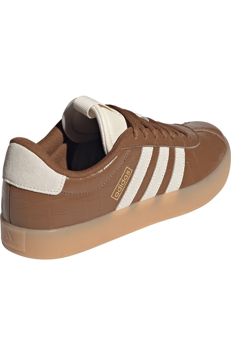 adidas VL Court 3.0 Sneaker, Alternate, color, Brown/ Cream White/ Gold Met