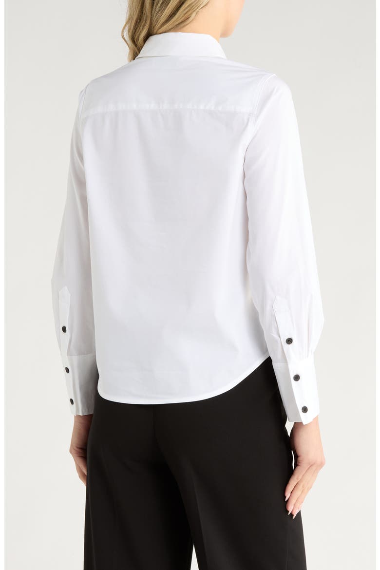 Long Sleeve Button Down Shirt, Alternate, color, WHITE