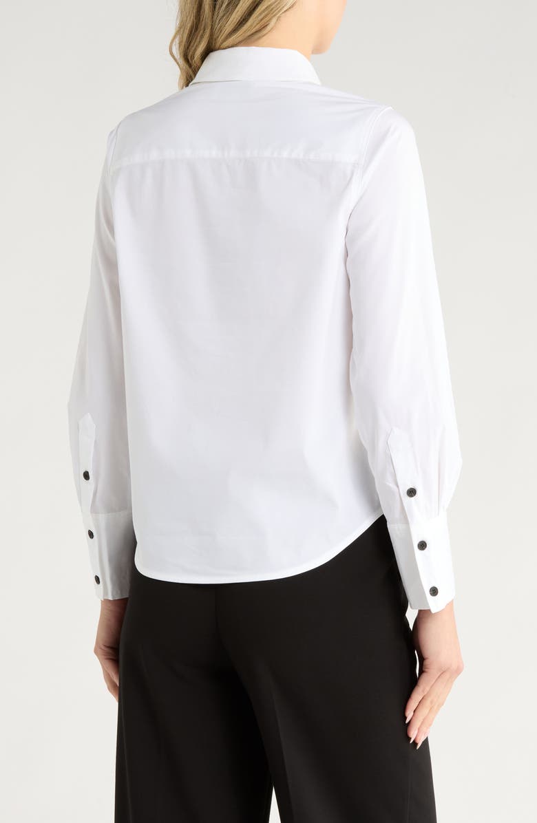 JASON WU Long Sleeve Button Down Shirt, Alternate, color, White