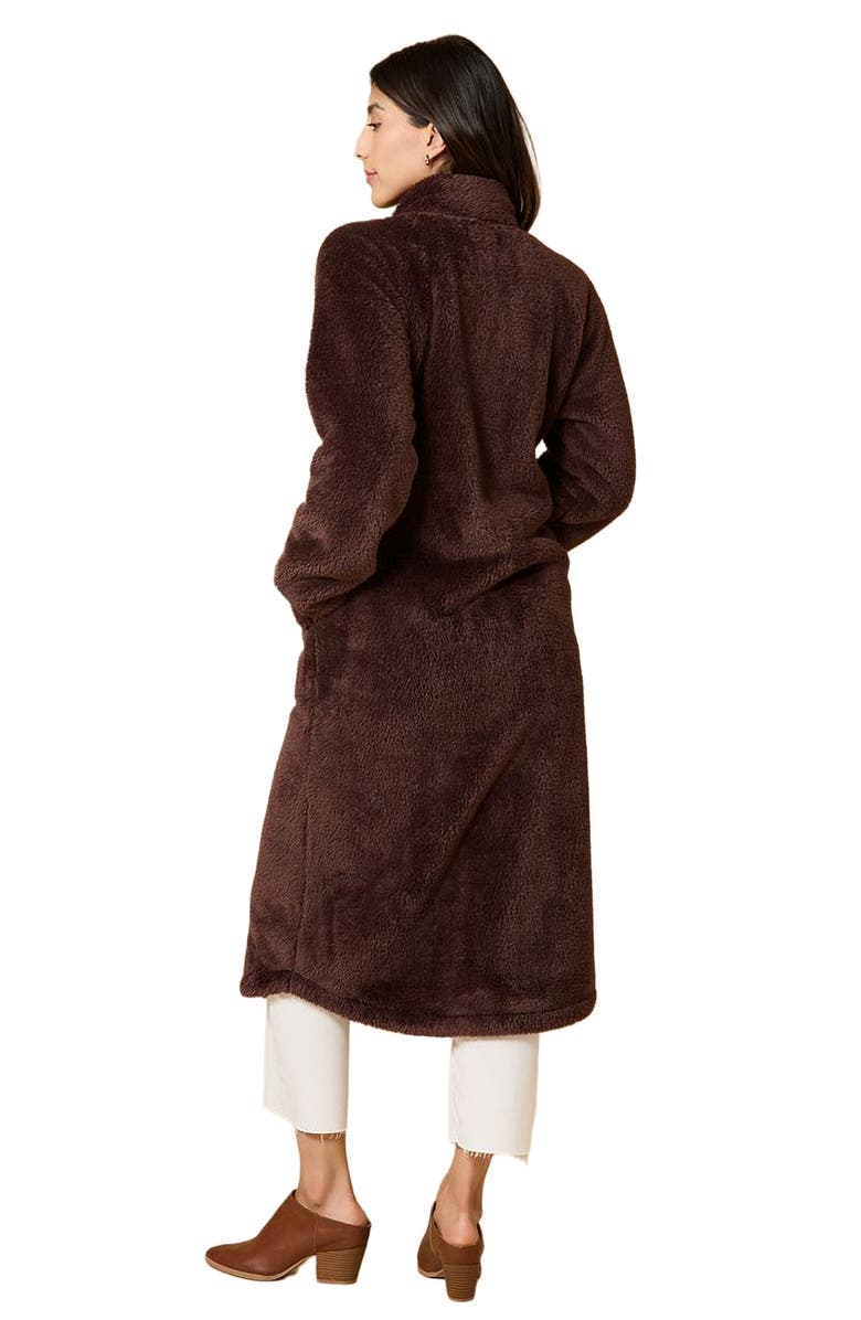 Softies DreamPlush Zip Robe, Alternate, color, Espresso