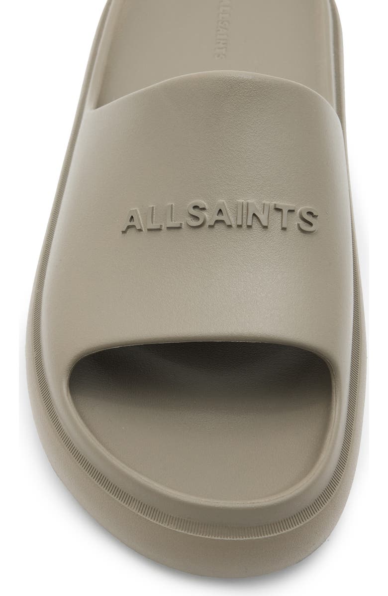 AllSaints Dune Slide Sandal, Alternate, color, Stone Grey