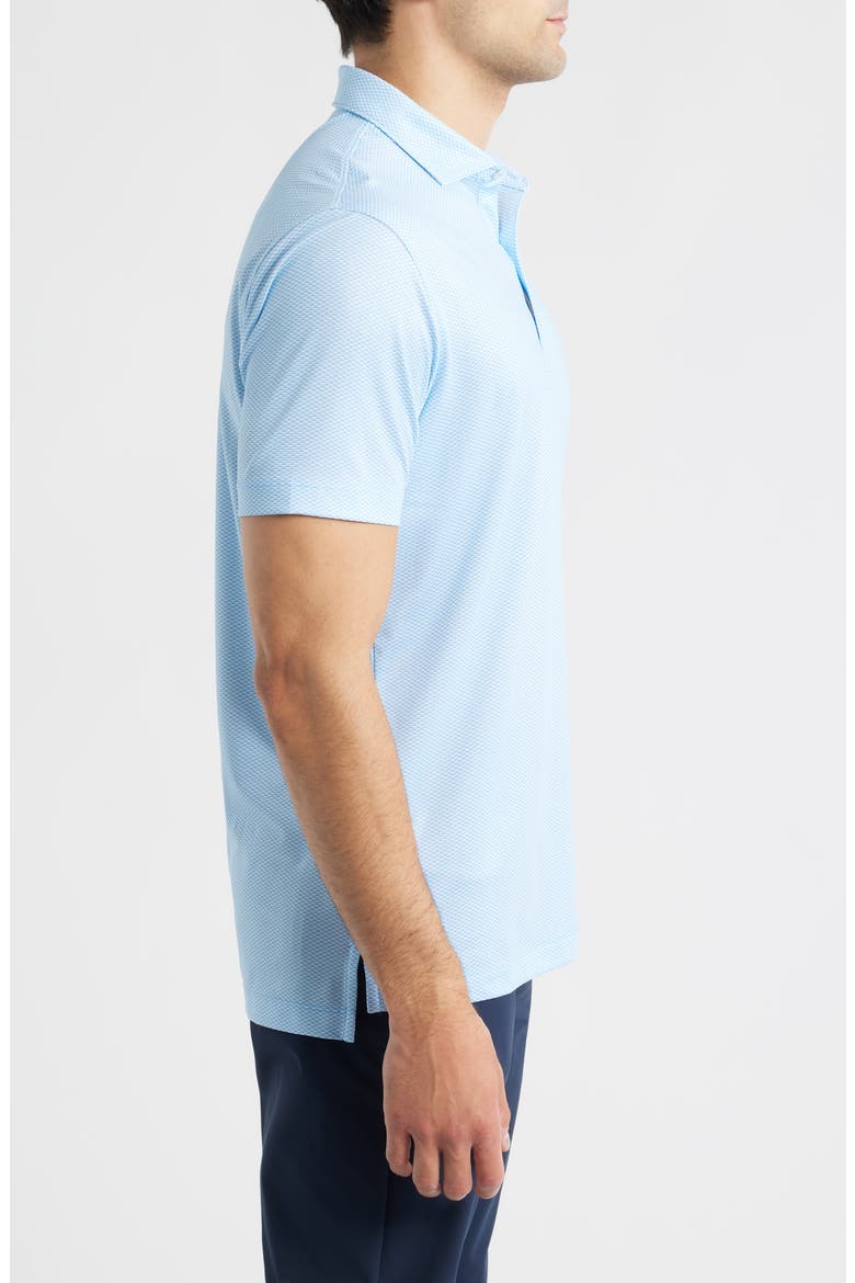 Rud Geo Print Performance Jersey Polo, Alternate, color, MALIBLU