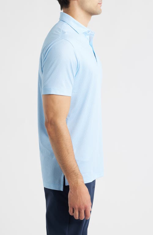 Johnnie-o Rud Geo Print Performance Jersey Polo In Animal Print