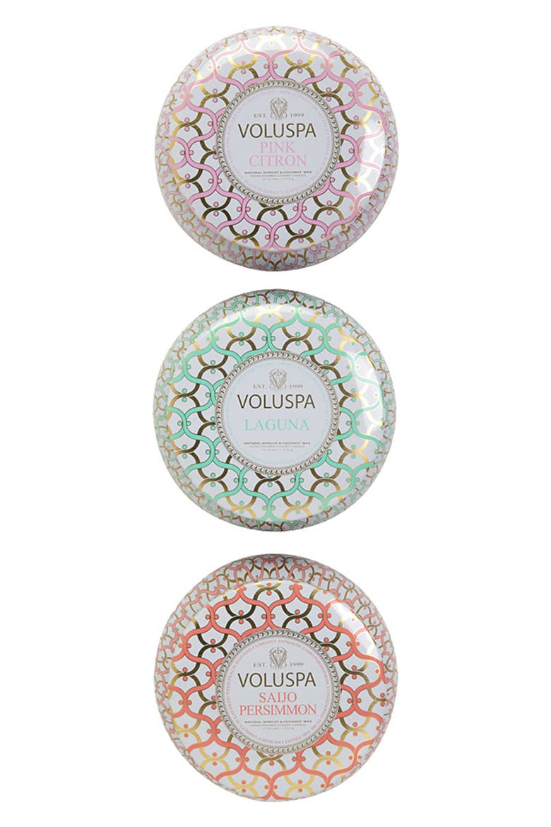 Maison Blanc Two-Wick Tin Candle Trio (Nordstrom Exclusive), Alternate, color, NO COLOR