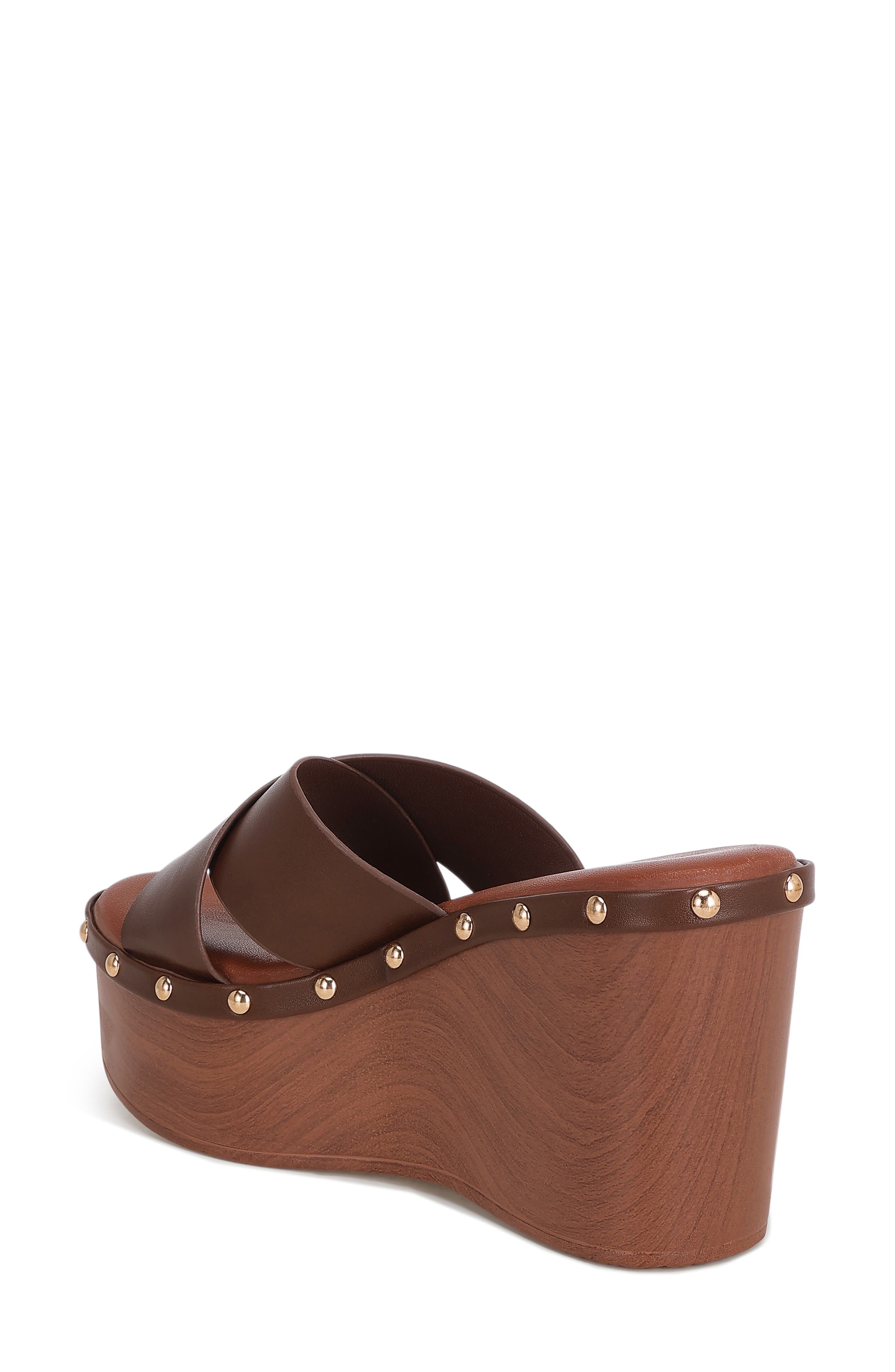 Ciriya Wedge Sandal, Alternate, color, BROWN