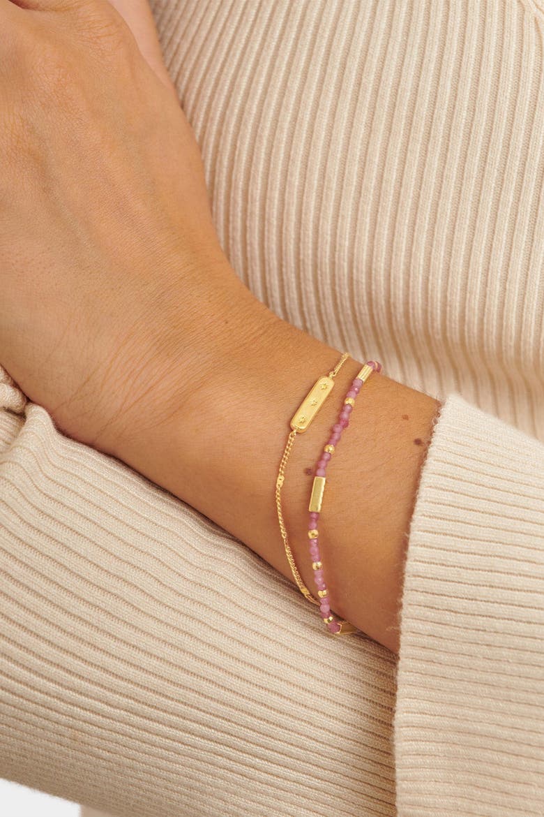 Birthstone Bracelet 'October' in Tourmaline, Alternate, color, October