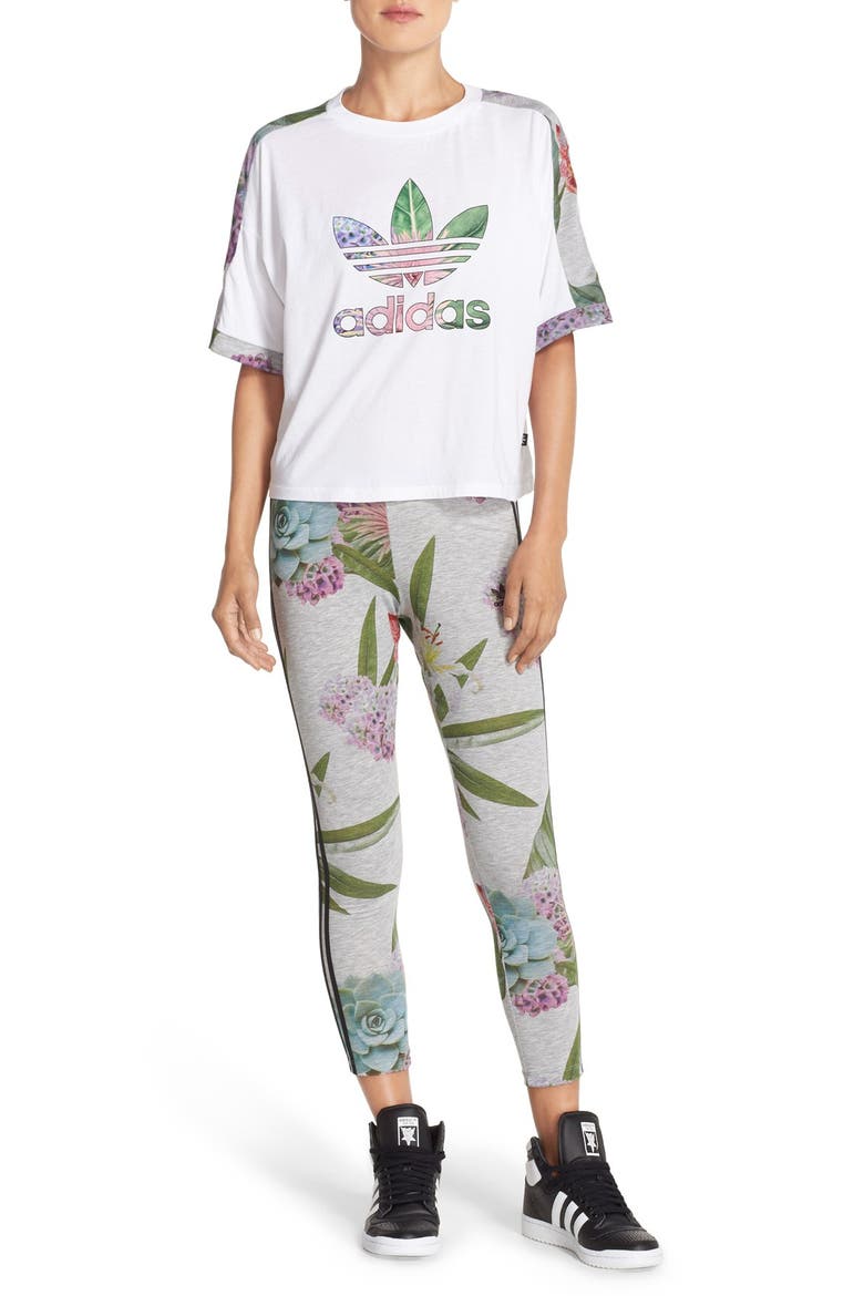 Originals Training College Leggings, Alternate, color, MULTICOLOR/ BLACK